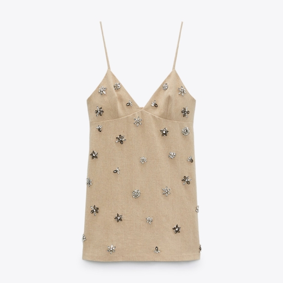 Zara Jewel trim mini dress - Picture 3 of 16